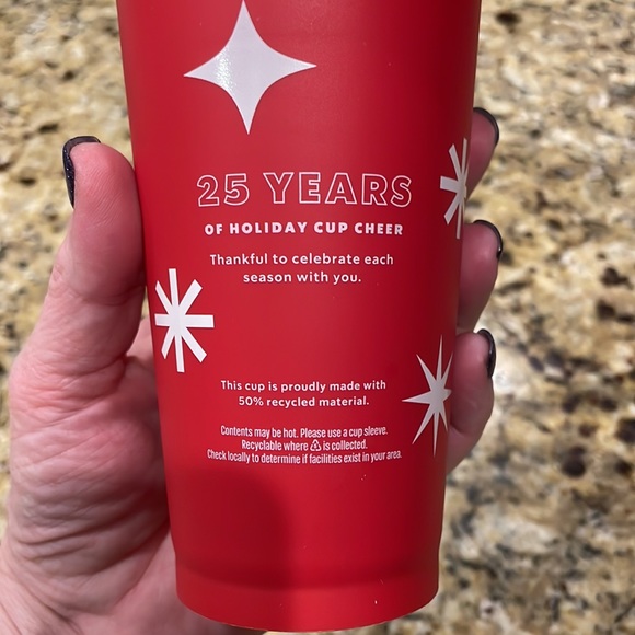 Starbucks 2022 Holiday Red Reusable Cup - Picture 3 of 4